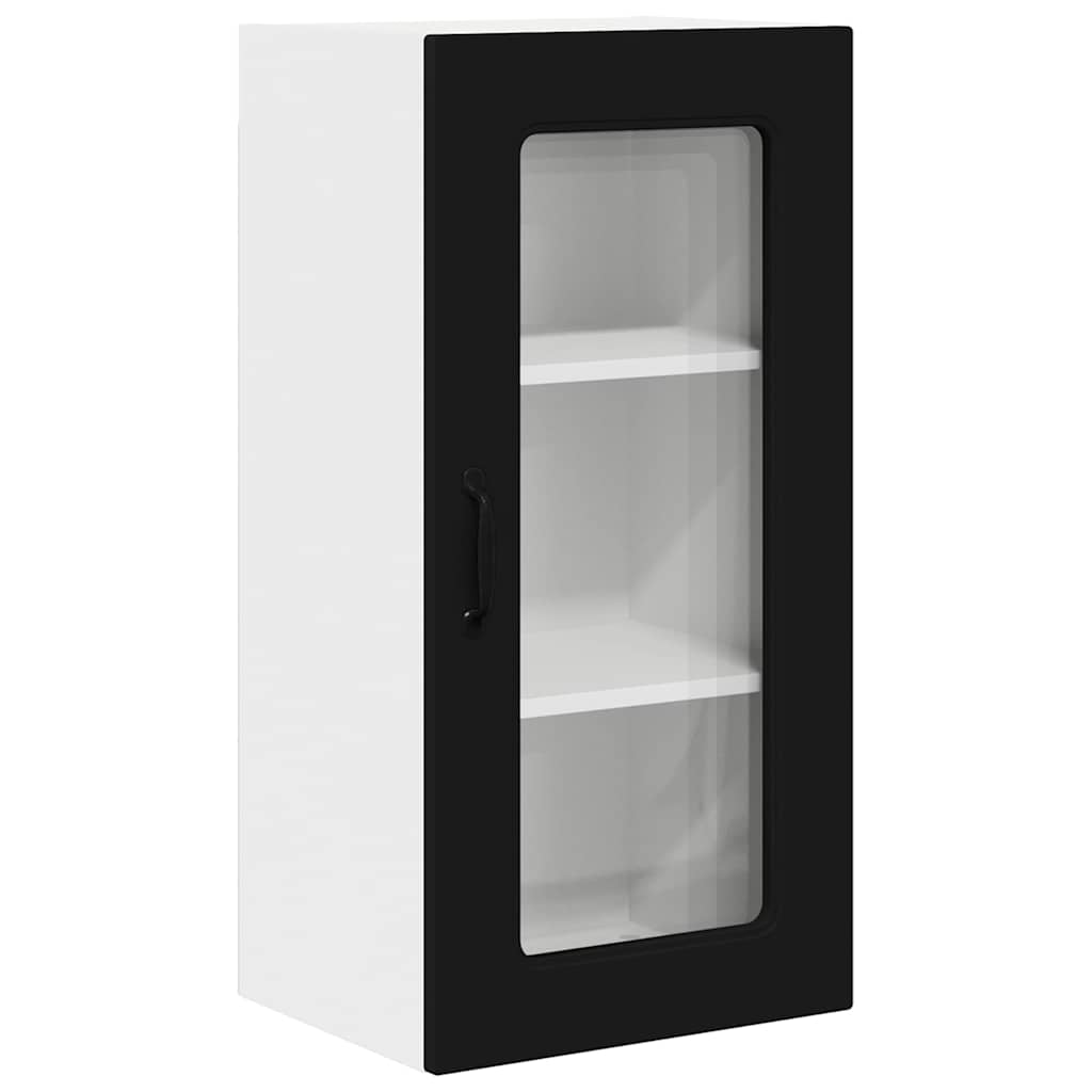 Küchenhängeschrank Schwarz 40 x 31 x 80 cm Holzwerkstoff